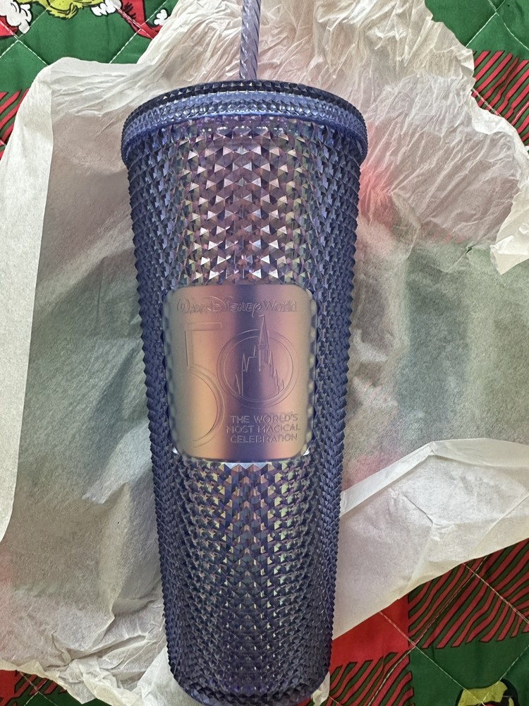 Starbucks Disney World 50th Anniversary Blue Tumbler Cup  