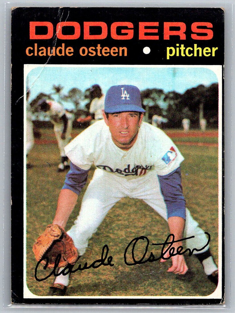 1971 Topps #10 Claude Osteen LA Dodgers Baseball Card