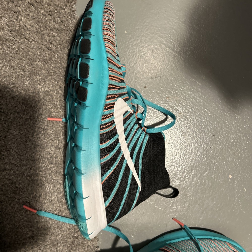 Nike Free Train Force Flyknit Shoes Men’s Size 11 Mango Hyper Jade Super Clean