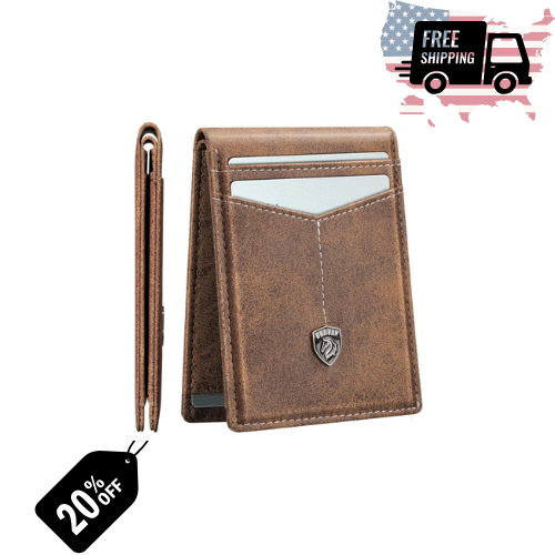 Slim RFID Blocking Carbon Fiber Wallet for Men with 11 Card Slots