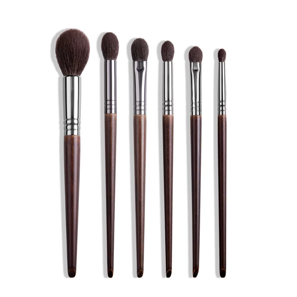 Natural Goat Hair Makeup Brushes Set Professional Kit Brocha Maquillaje Pedzle D