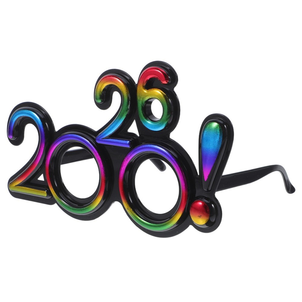 New Years Eve Plastic Glasses Graduation Party Eyeglasses Happy Accessories-image