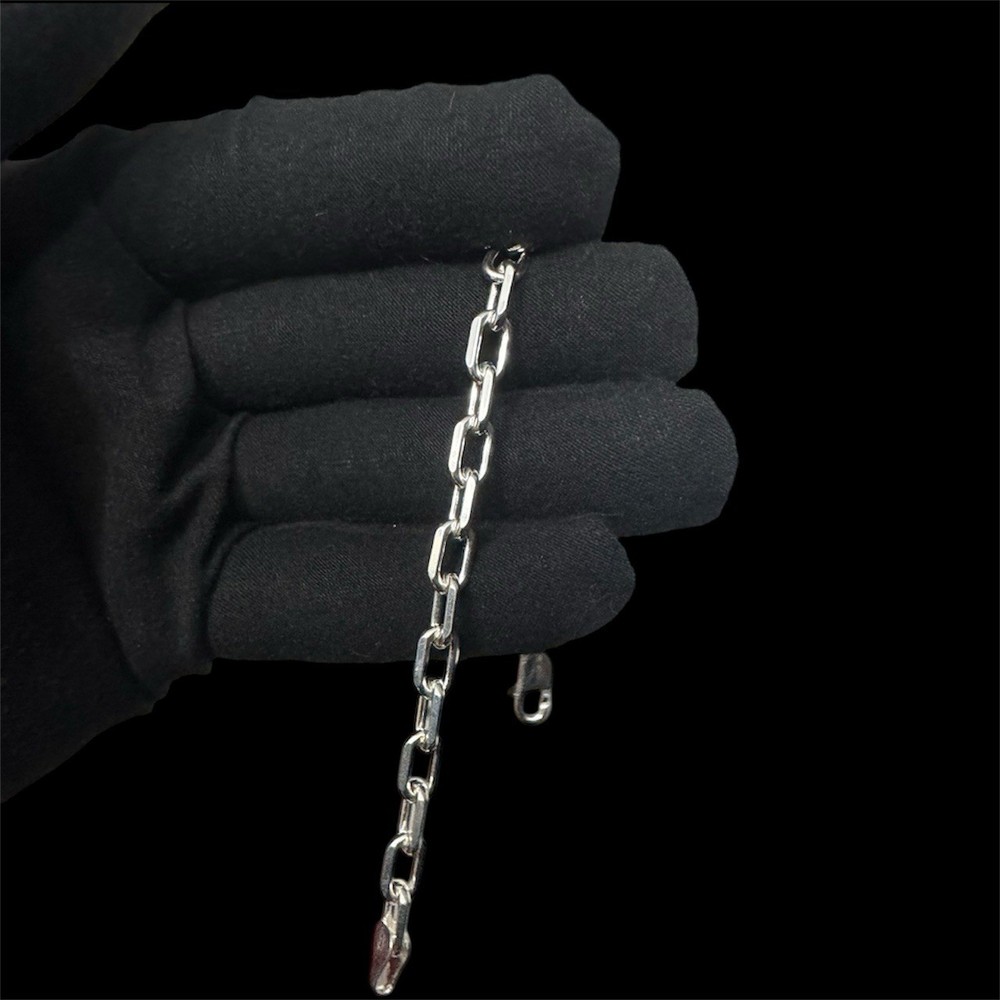 Alfred & Vincent Sterling Silver 925 Italy Anchor Chain Bracelet 6.7 Inch