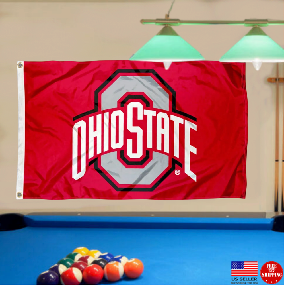 Ohio State Buckeyes University Flag 3x5 Banner Football FREE Fast USA Shipping
