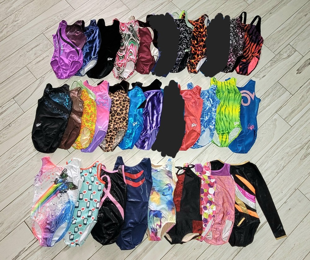 INVENTORY CLEARANCE SALE! Child Large Gymnastics Dance Leotards GK Plum Destira-image