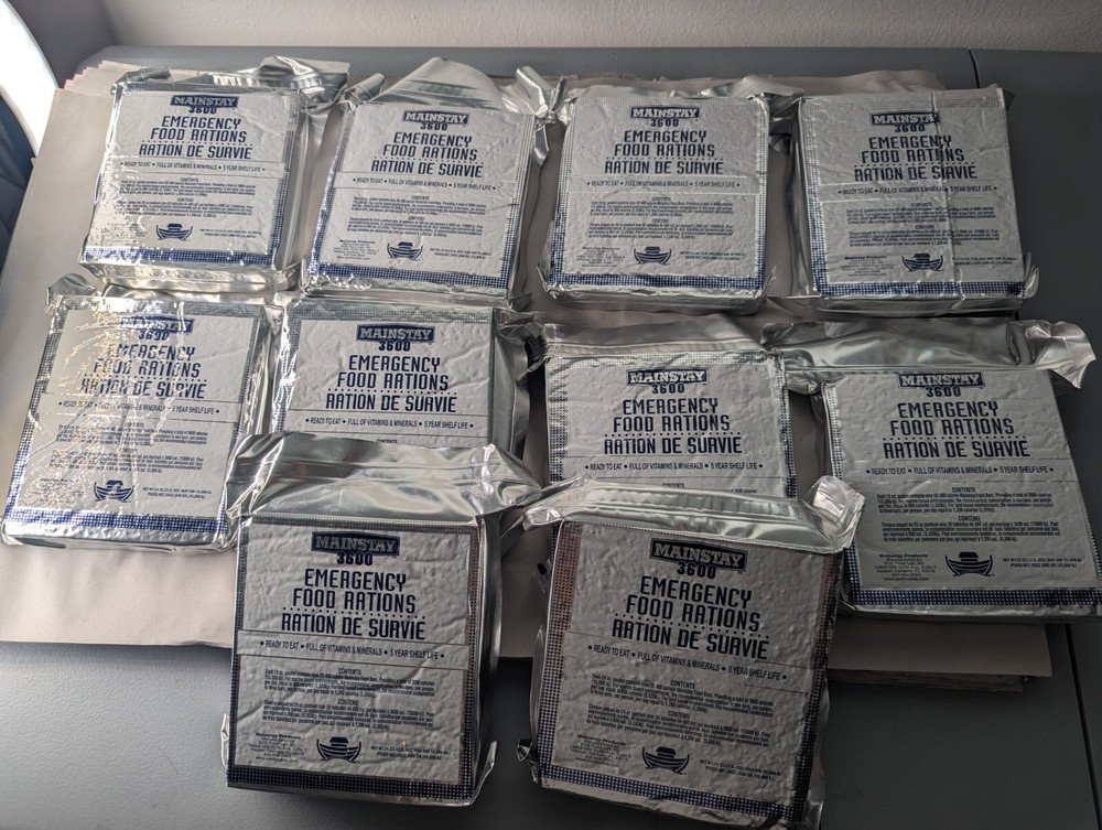 10-Pack Mainstay 3600 Calorie Emergency Food Bars Exp 9/2026