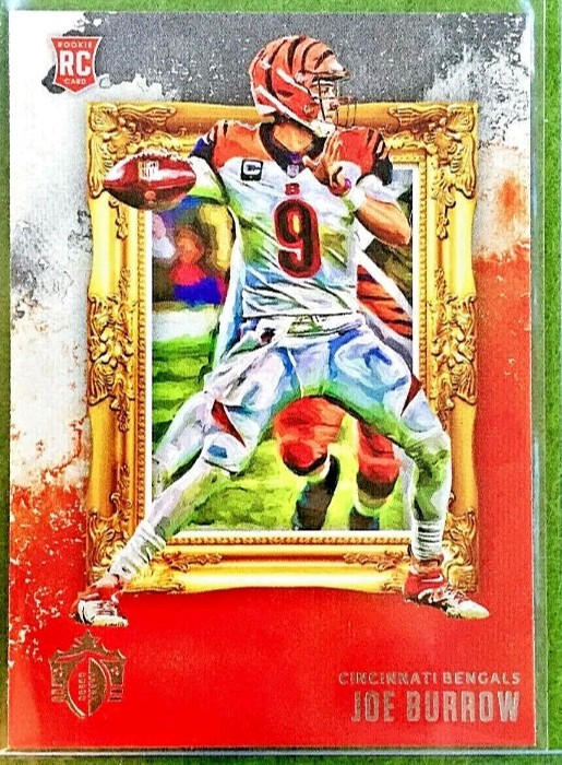 2020 Joe Burrow Rookie Jersey Card #9 Bengals Chronicles Gridiron Kings RC