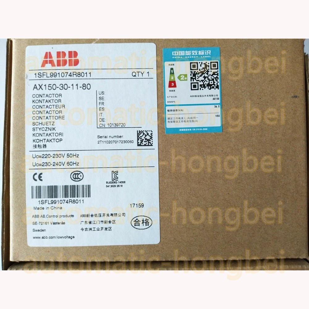 AX150-30-11-80 ABB 220-230V AC contactor AX150301180 Expedited Shipping  #MS0