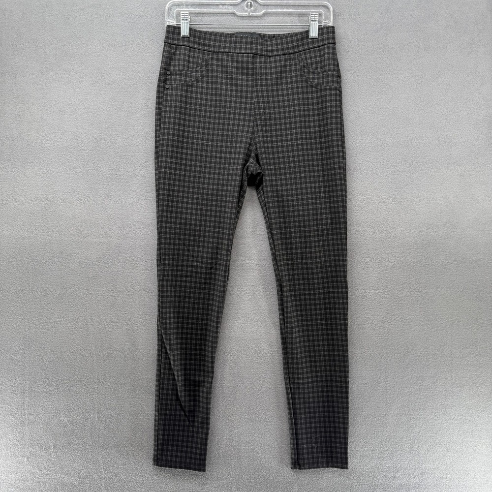 Sanctuary Grease Ankle Leggings Womens Medium Black Gray Plaid Pull On Stretch