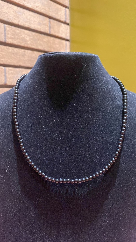 4MM Black Onyx Bead Stretchy Cord Necklace/Bracelet/Anklet