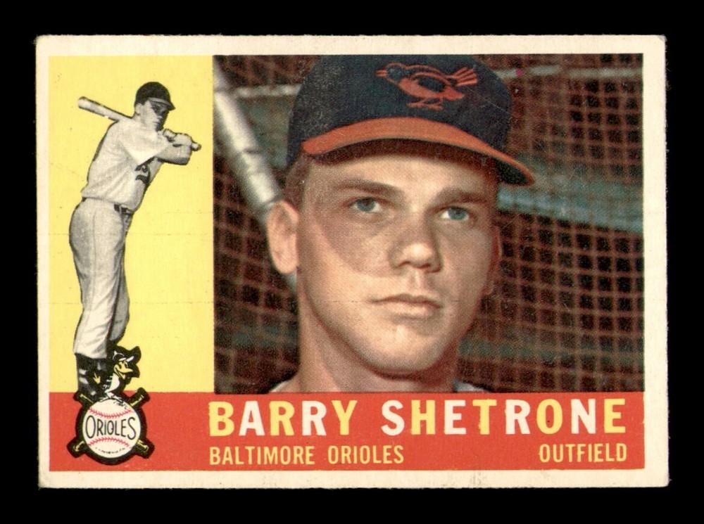 1960 Topps #348 Barry Shetrone VG-EX Baseball Card OBGcards