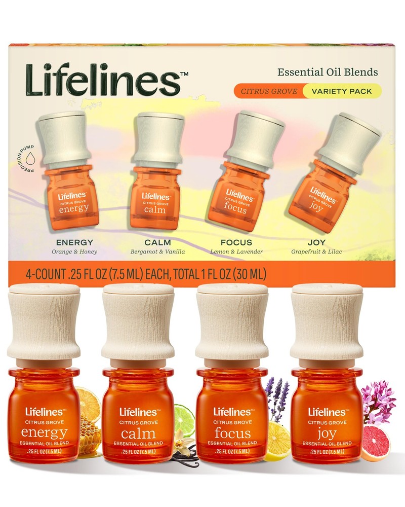 Citrus Grove Essential Oil Set for Invigorating Relaxation