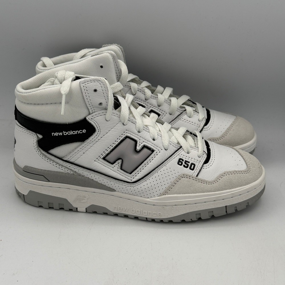 New Balance 650 High Top Sneakers Mens Size 7 White BB650RWH Basketball Shoes