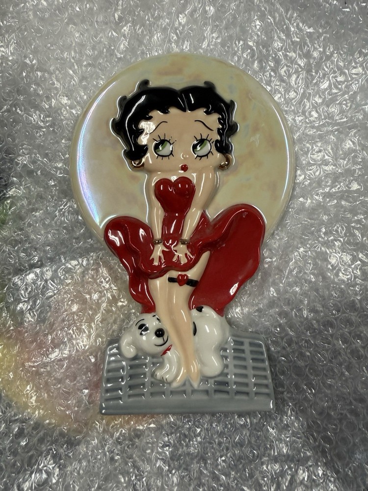 Vintage Betty Boop Wade Ceramic Collectible Wall Plaque