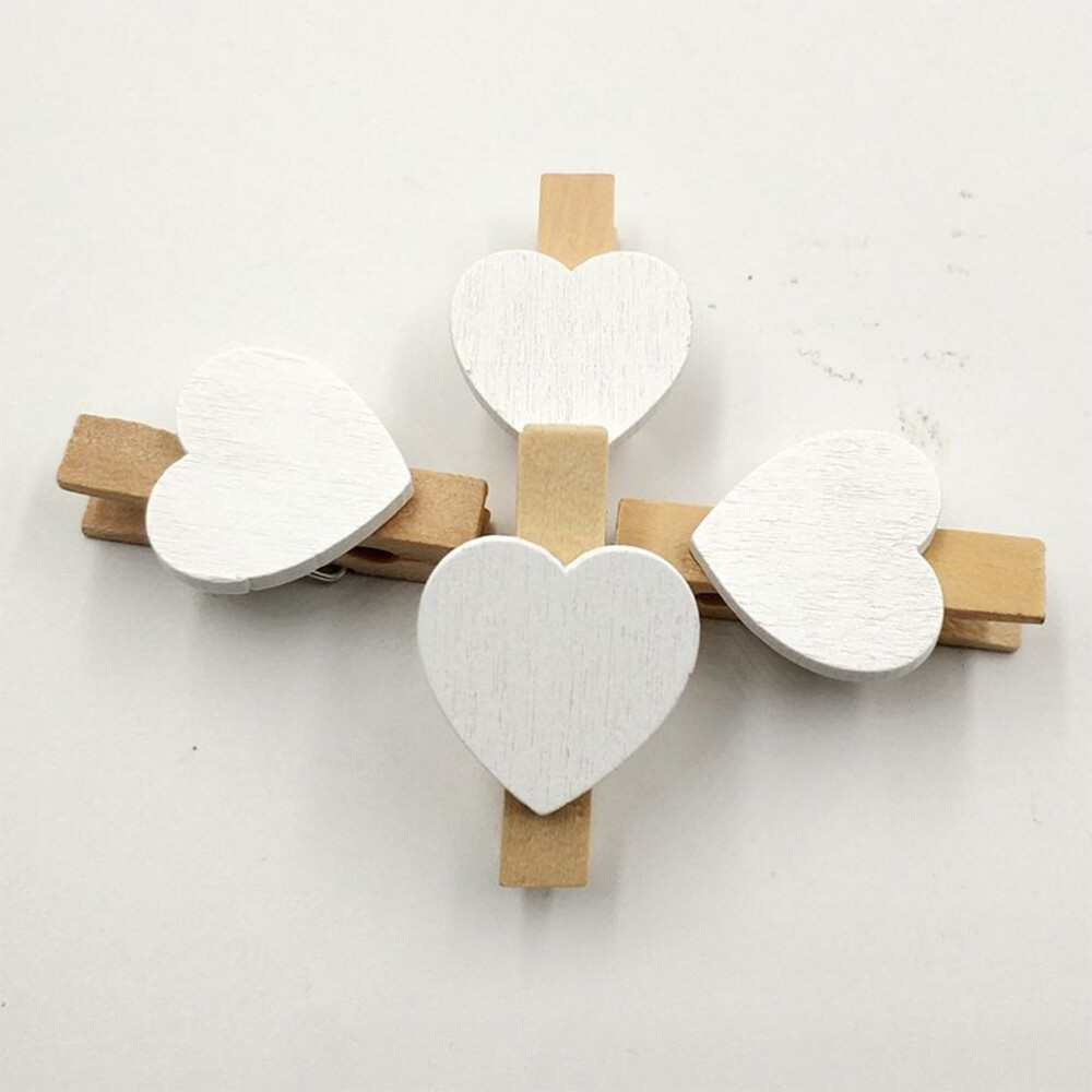 100 Pcs Wooden Pegs Photo Clips Wooden Clothespin Wooden Utility Clips