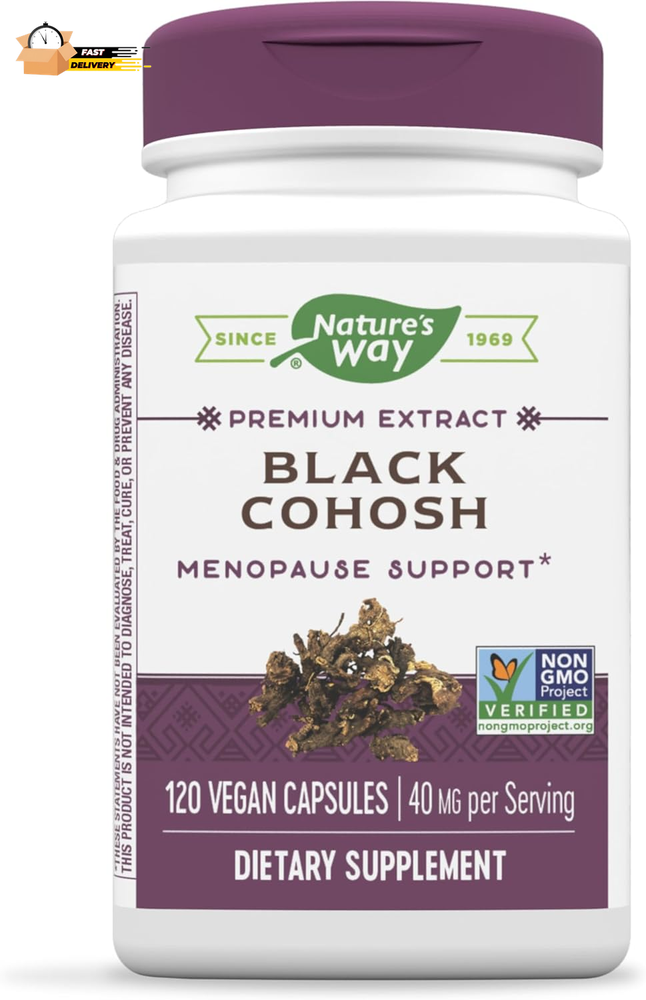 Standardized Black Cohosh, 2.5% Triterpene Glycosides per Serving,