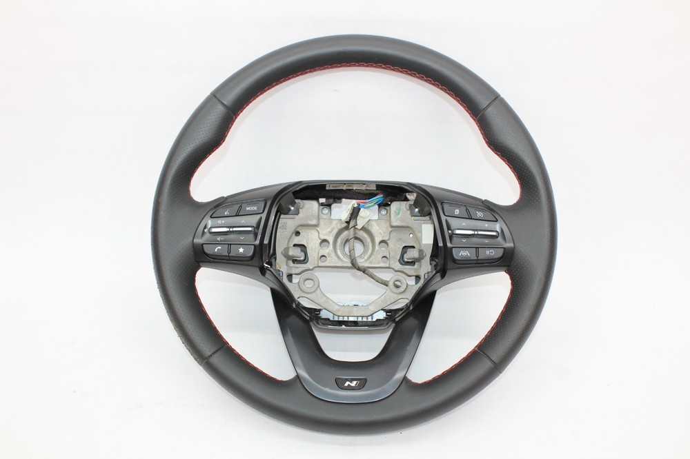 2022-2023 Hyundai KONA Steering Wheel Black Leather w/ Switch Buttons