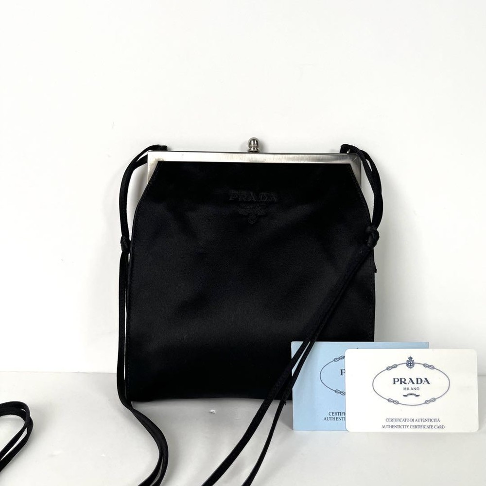 Prada 1996 Satin Shoulder Bag Vintage SS96 Collection