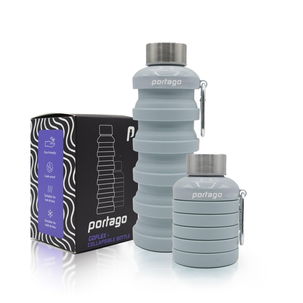 - Goflex Collapsible Water Bottle - 16.9 oz/500 ml, Reusable Silicone, BPA-Fr...