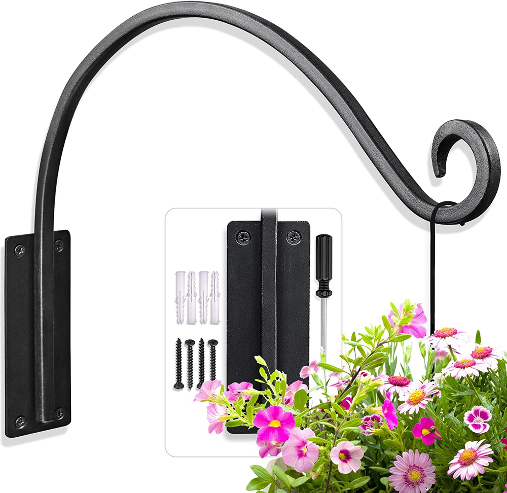 16-Inch Heavy-Duty Outdoor Plant Hanger for Basket or Decor