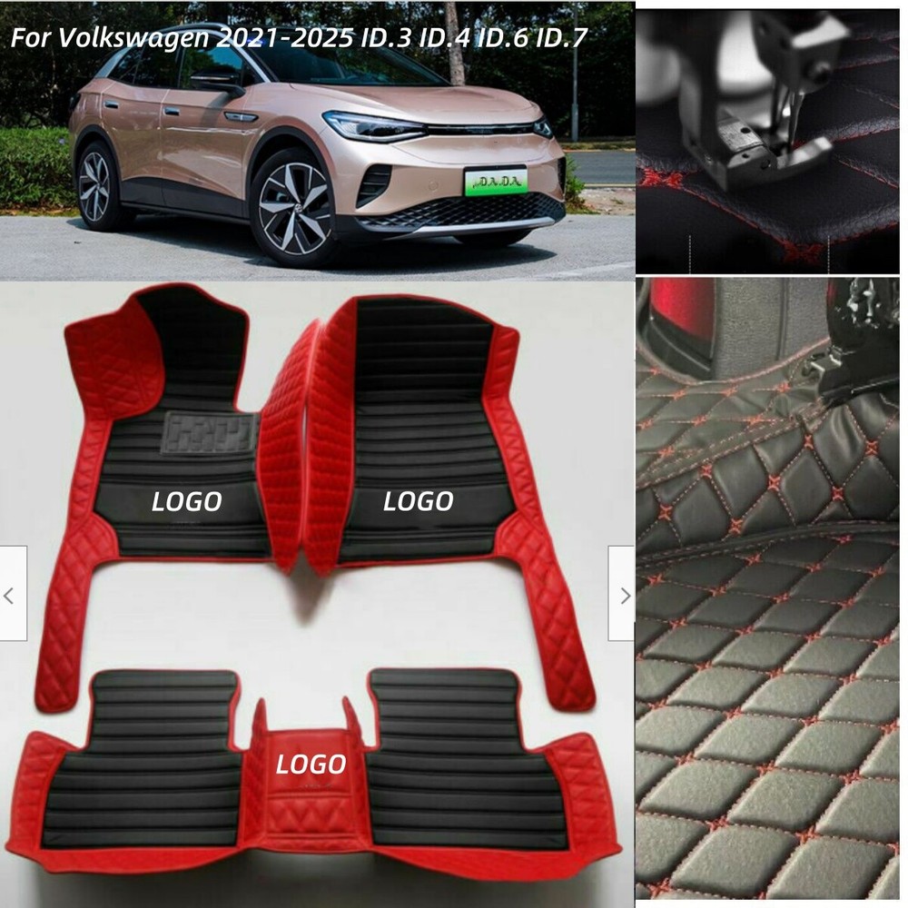 Car Floor Mats Fit Volkswagen ID.3 ID.4 ID.6 ID.7 2021-2025 Auto Carpets Custom