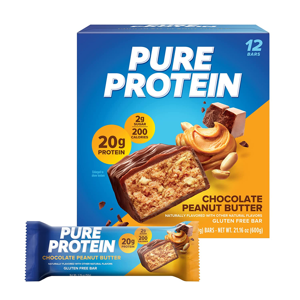 Pure Protein Bars, High Protein, Nutritious Snacks to Support Energy, Low Sugar,