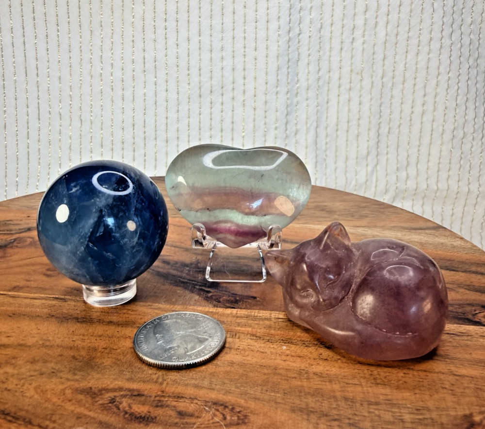 Fluorite 3 Pc Crystal Bundle