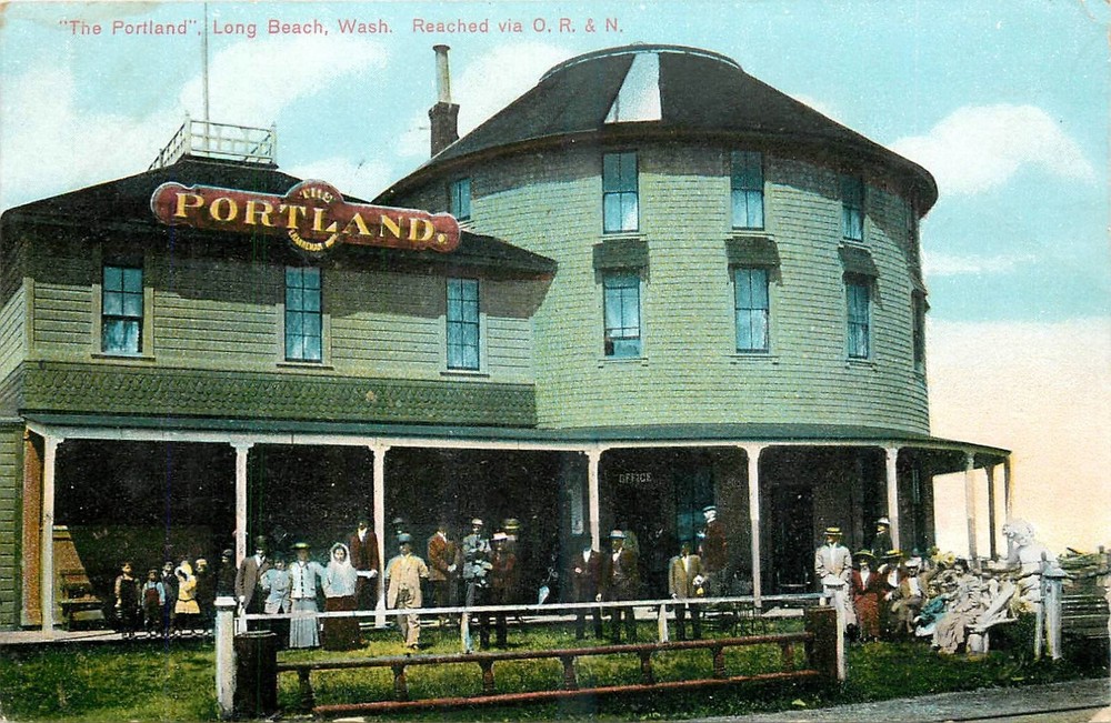 C1909 Long Beach Washington The Portland O.R.&N AYPE occupation Postcard 25-5615