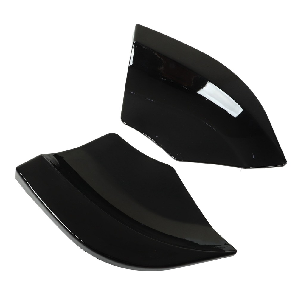 Pair Car Rear Bumper Splitter ABS Plastic Automobile Rear Bumper Diffuser