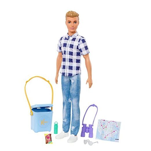 Doll & Accessories, It Takes Two Camping Set with Cooler, Map & More, Blonde