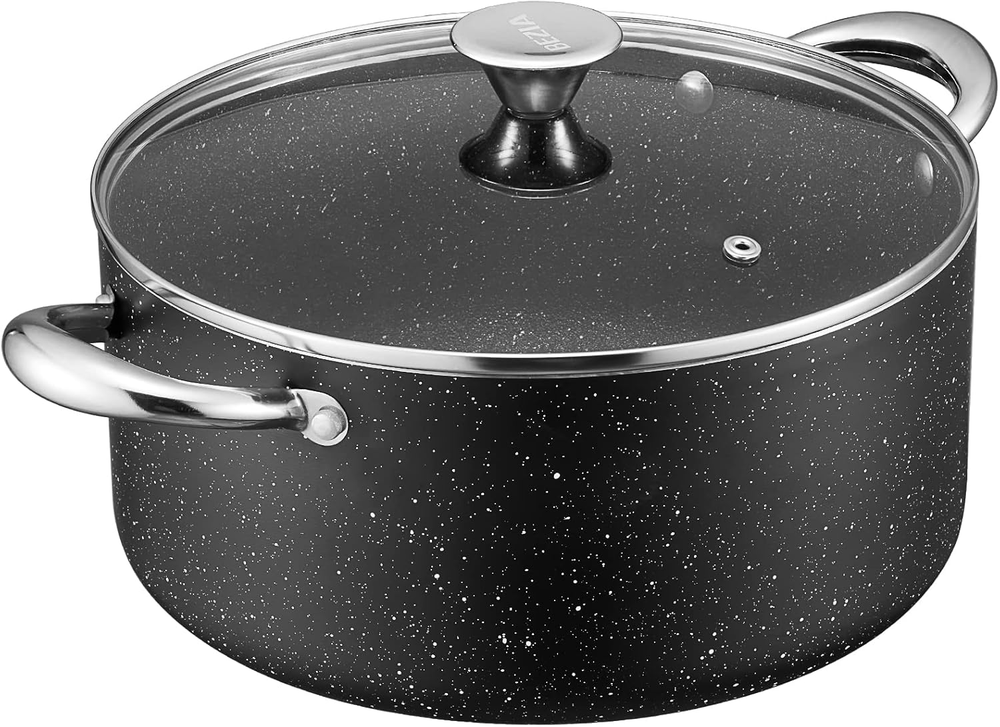 6 Quart Nonstick Induction Oven Safe Stew Pot with Lid  
