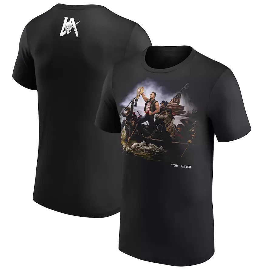 LA Knight Crossing The Delaware Unisex T-Shirt, Black