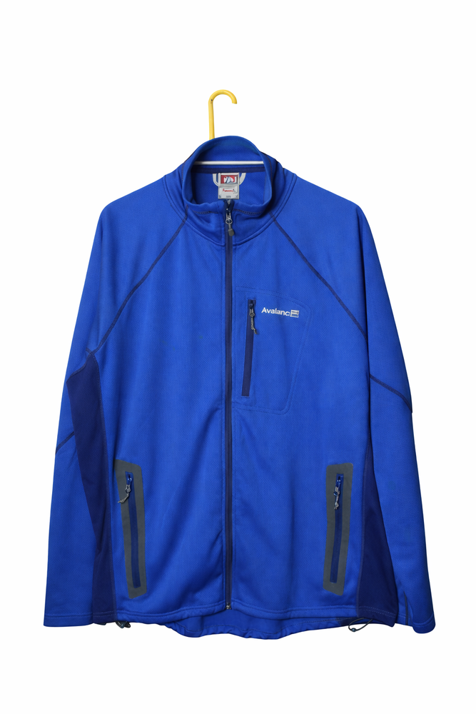 Avalanche Blue Softshell Jacket XL Full Zip Outdoor Activewear Mens Hiking