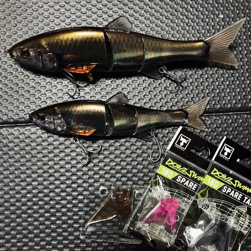 Jackall Dowz Swimmer 240 180 Set Spare Tails Fishing Lure Used