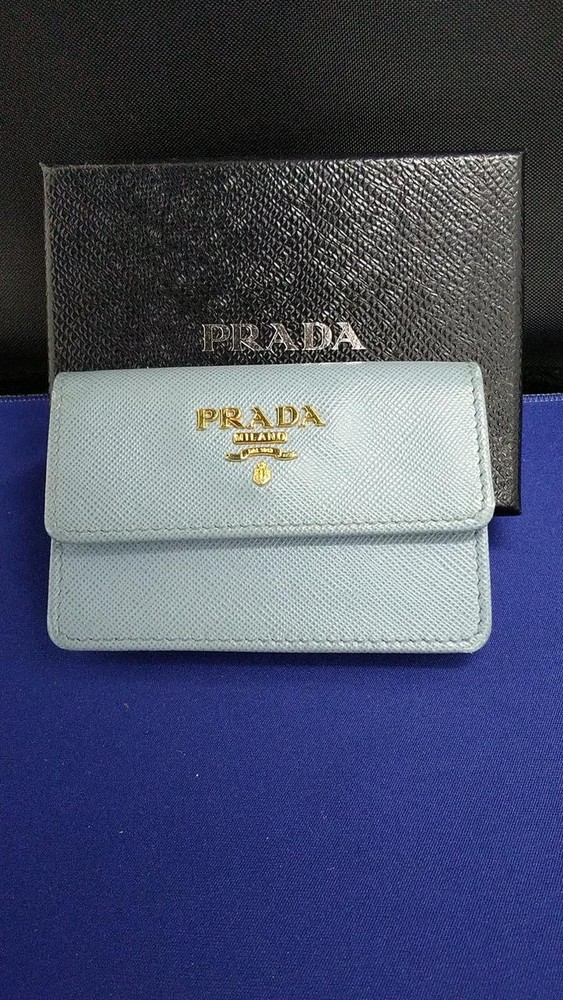 Prada Saffiano Leather Y0810 Card Holder in Classic Black