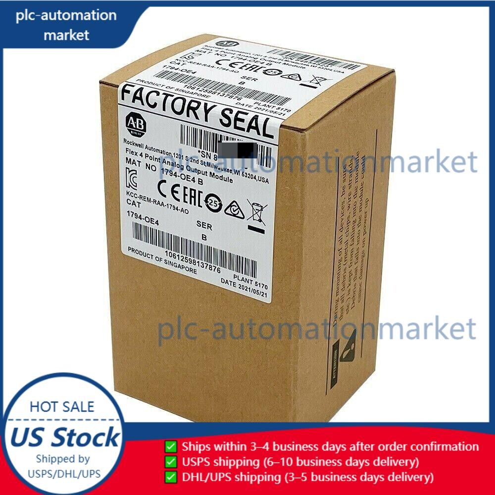 New AB 1794-OE4 SER B Flex 4 Point Analog Output Module 1794OE4