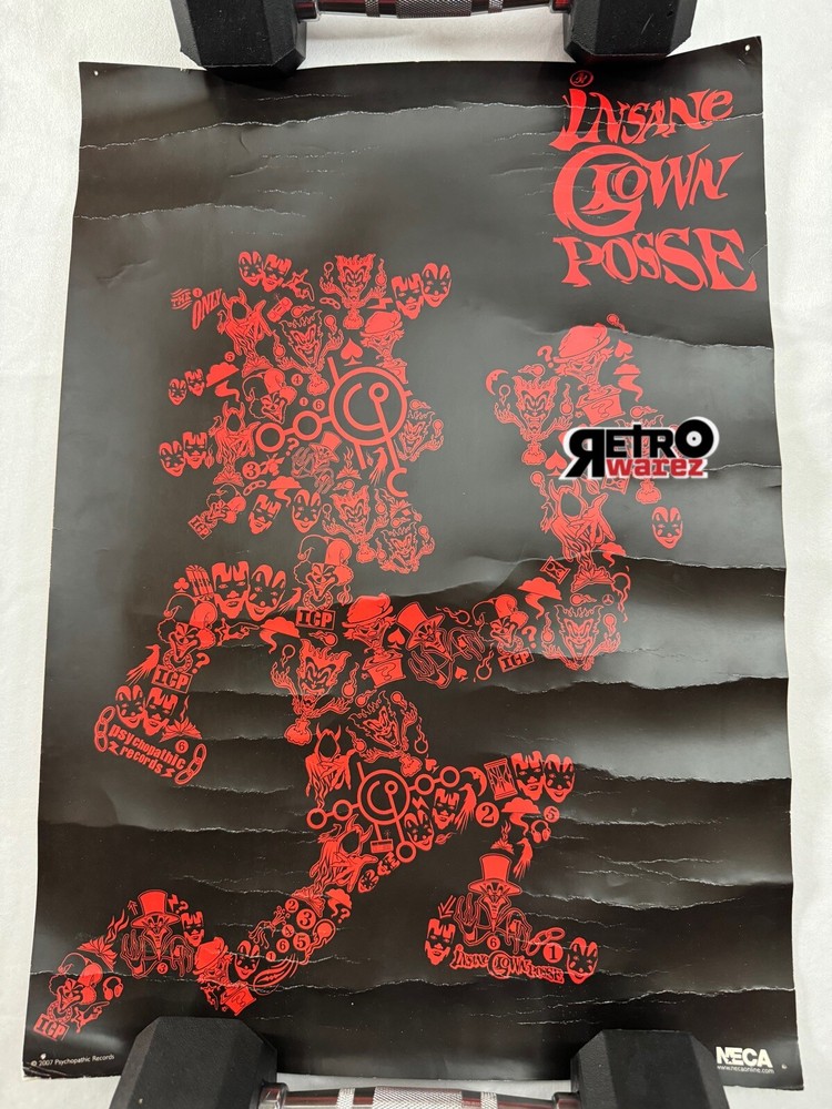 Insane Clown Posse - Hatchetman Jokers Cards Poster 13.5x19.25” ICP Juggalo