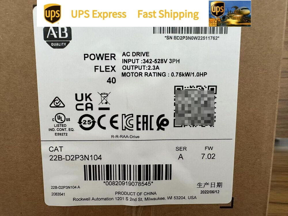 22B-D2P3N104 New Factory Sealed AB 1 YEAR WARRANTY FAST DELIVERY 1PCS VERY GOOD-image