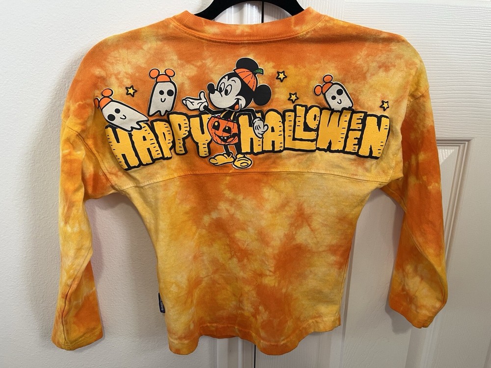 Disney Happy Halloween Mickey Mouse Orange Spirit Jersey Youth Kids XS