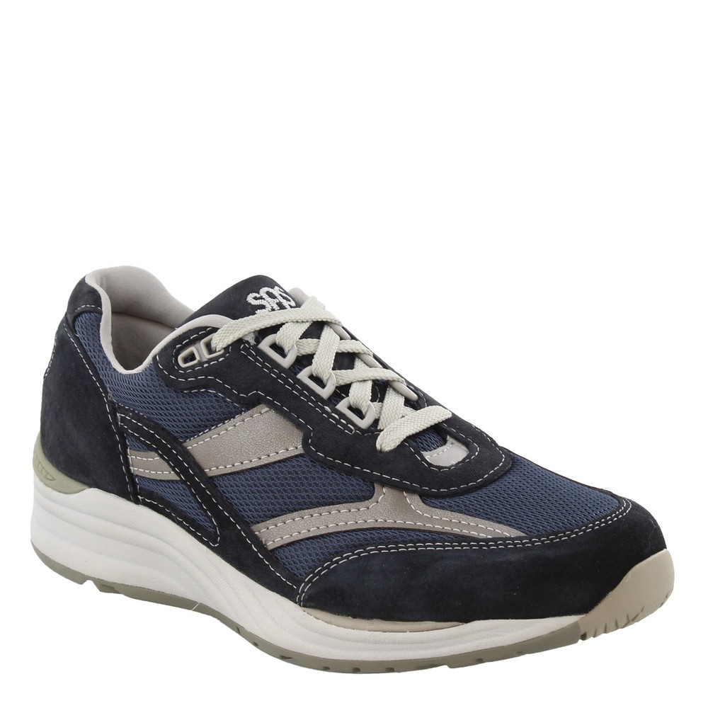 Men's SAS Journey Mesh Walking Shoes in Blue Blend