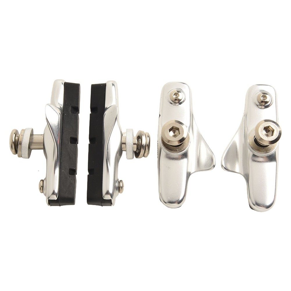 4pcs Road Bike Brake Blocks Pads Kit Shoes Bicycle Cycling Caliper Rubber+metal