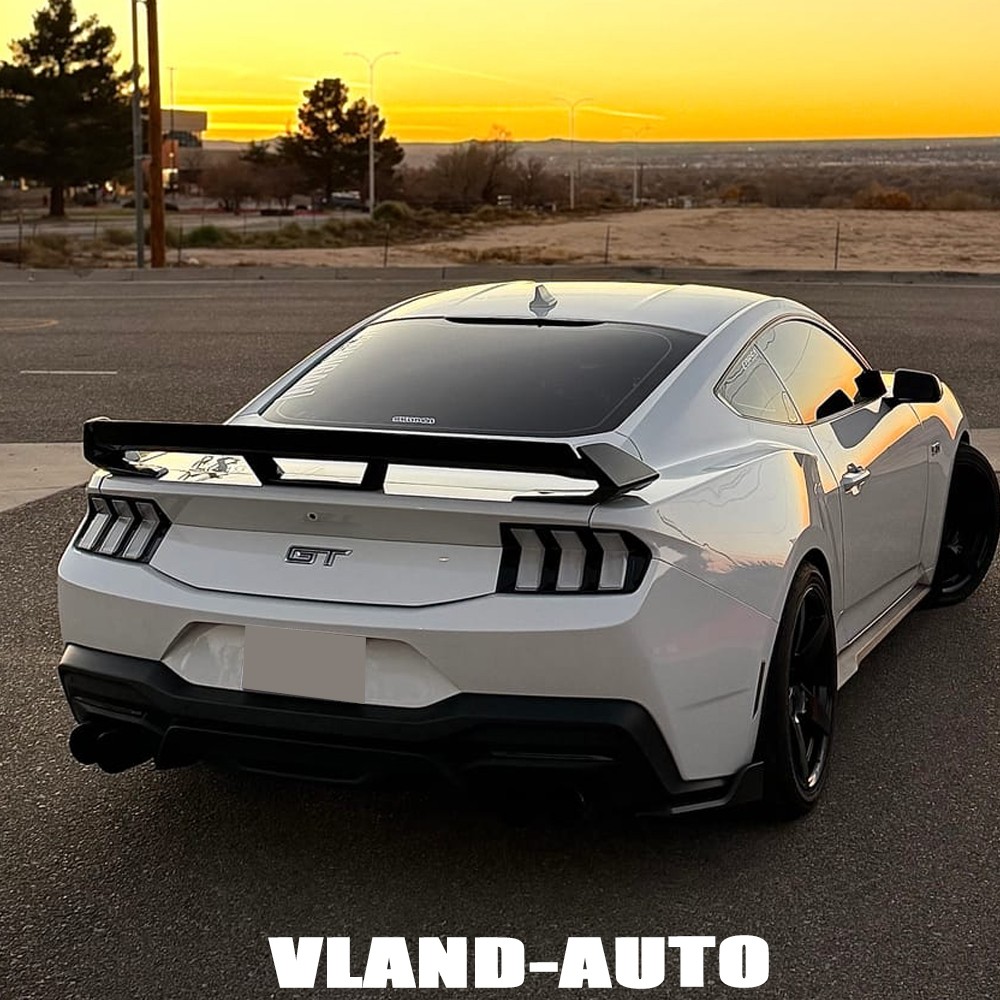 White Clear Type LED Tail Lights For 2024-2026 Ford Mustang GT DRL w/Animation