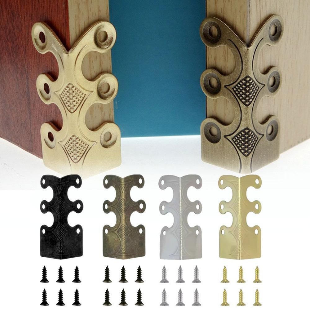 Corner Edge Furniture Protectors Metal Corner Protectors Baseboards Vintage C4T3
