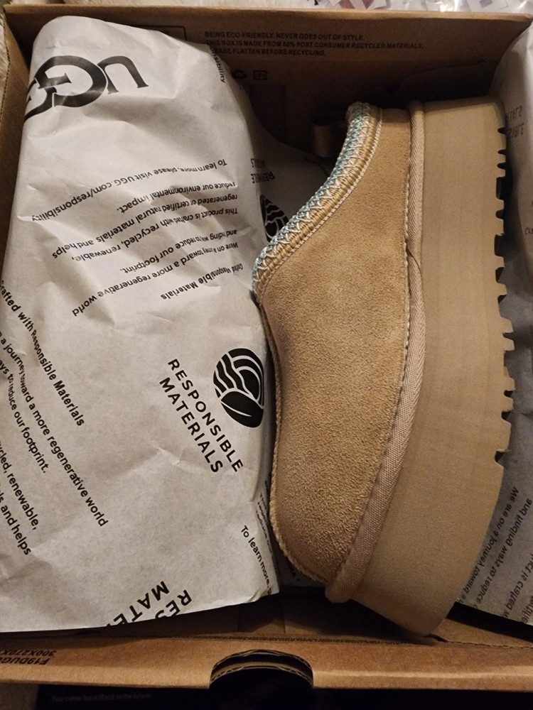 New Womens UGG Tazz II Sand Platform Shoes Slippers US 9, UK 7 , UK 40