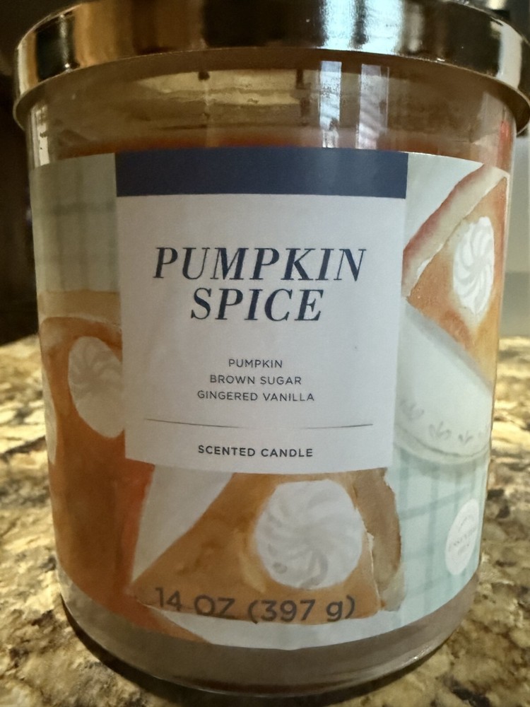 Sonoma 14oz Three-Wick Pumpkin Spice Scented Candle