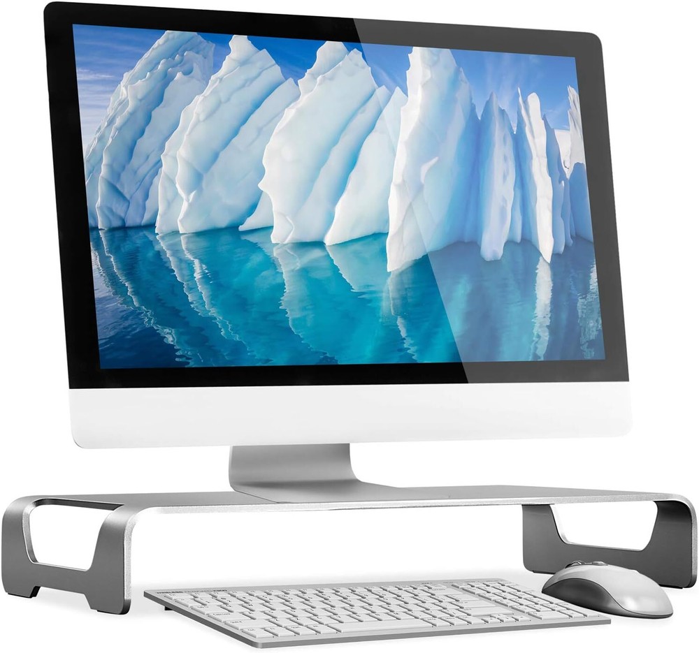 Aluminum Monitor Stand For Imac - Wide Unibody Monitor Riser - Metal Monito...