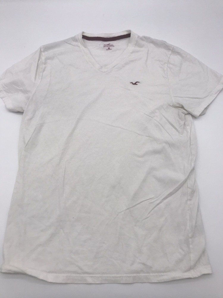Hollister T-Shirt Men Médium White..#18359