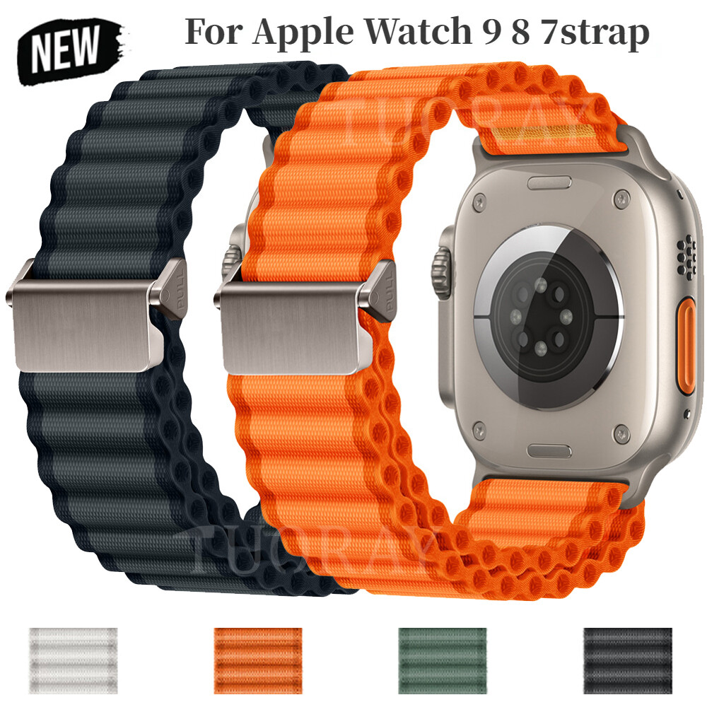 Rugged Nylon Loop Band Sport Strap For Apple Watch Ultra 2 Series 9 8 7 6 5 4 SE