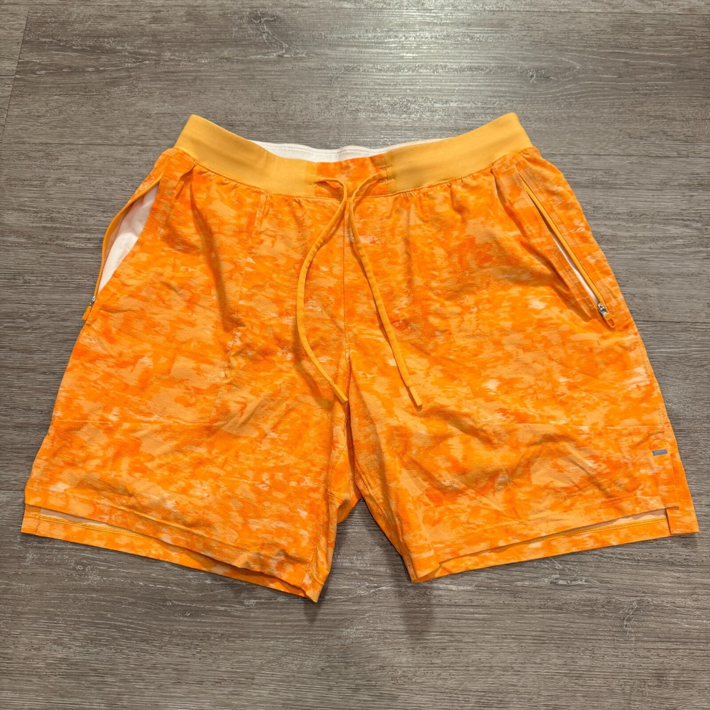Lululemon Shorts Mens Medium Orange License to Train Short 7