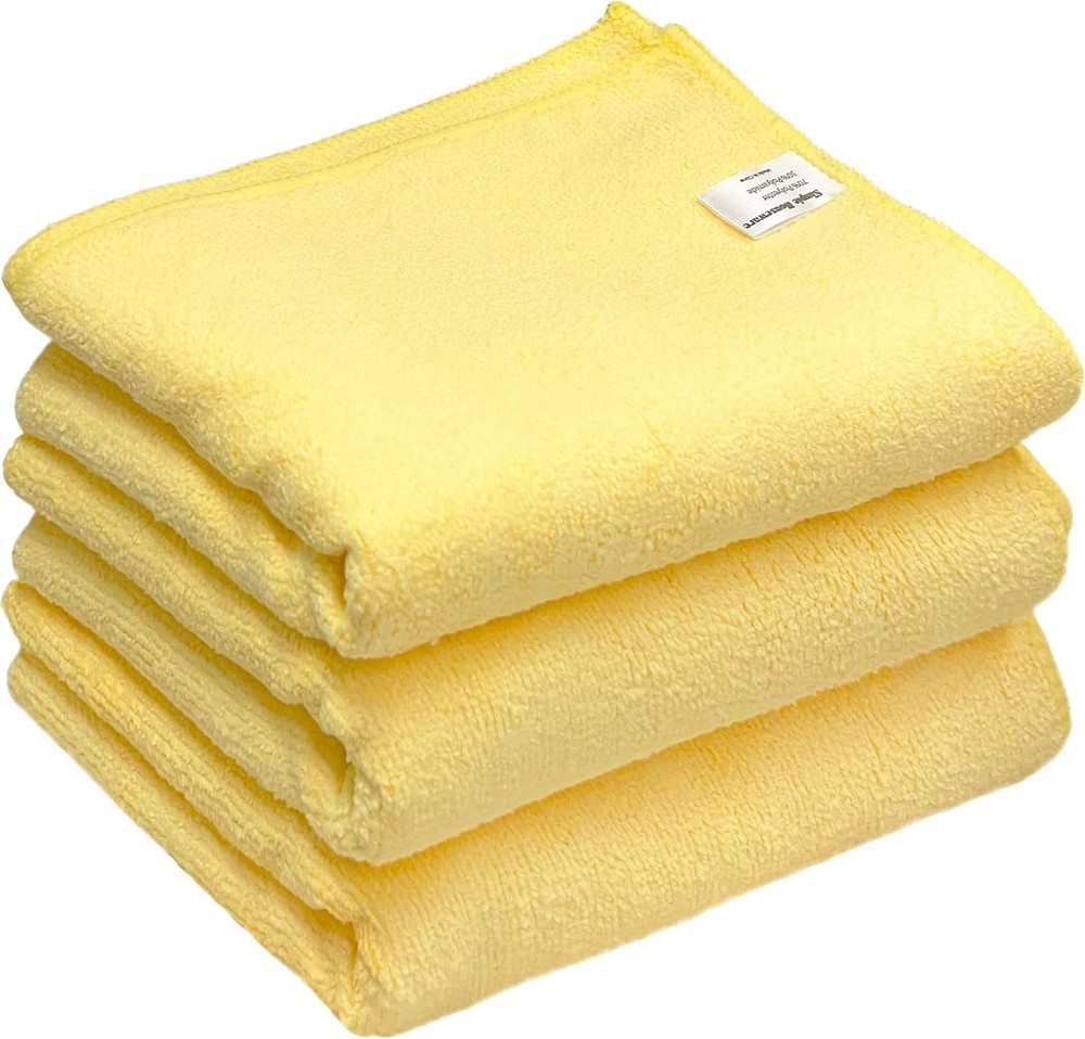 3-Pack Heavy Duty Reusable Microfiber Cleaning Wipes